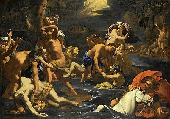 Il diluvio - Rouen, musée des Beaux, Arts